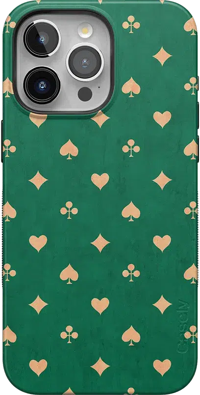Royal Flush | French Deck Case iPhone Case get.casely Classic + MagSafe® iPhone 15 Pro Max 