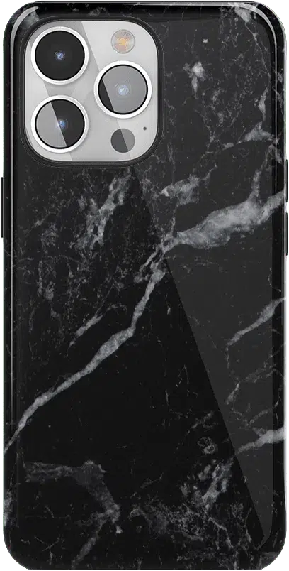 Black Pearl | Classic Black Marble Case iPhone Case get.casely Classic iPhone 12 Pro 
