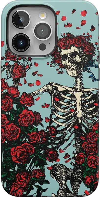 Forever Grateful | Grateful Dead Skeleton Floral Case iPhone Case Grateful Dead Classic + MagSafe® iPhone 13 Pro Max 