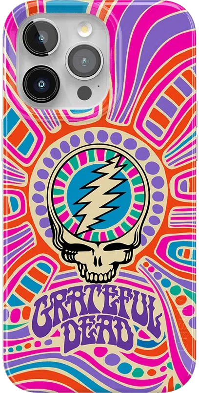 Art of Chaos | Grateful Dead Skull Case iPhone Case get.casely Classic + MagSafe® iPhone 15 Pro 