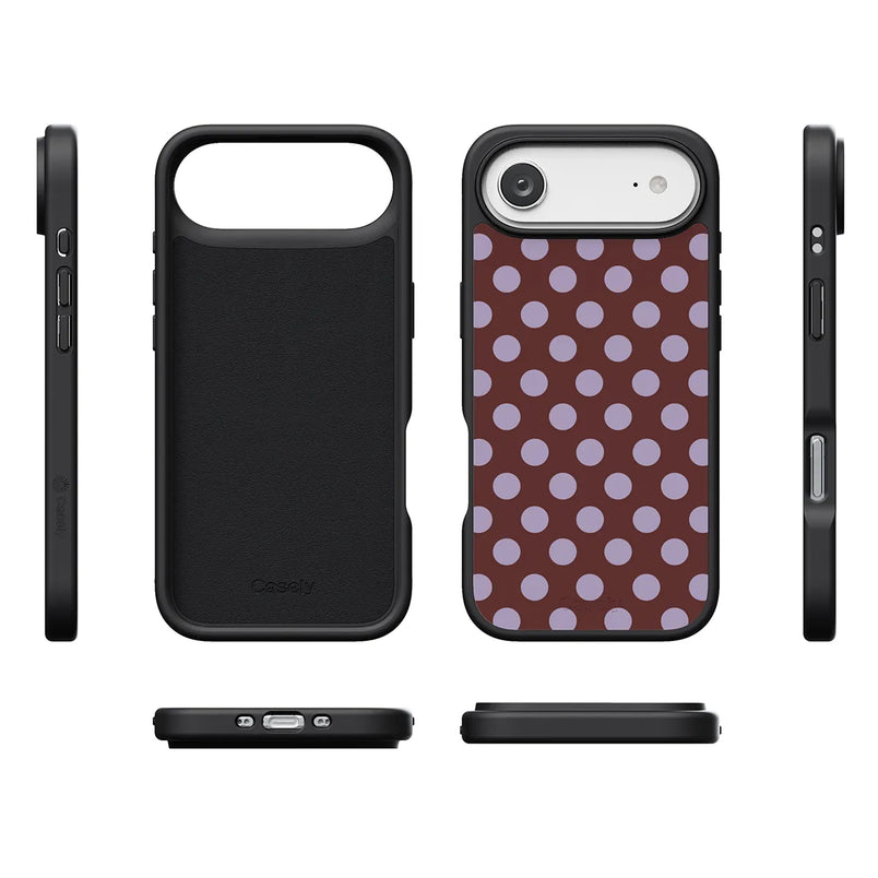 Spotted in SoHo | Burgundy Polka Dot Case