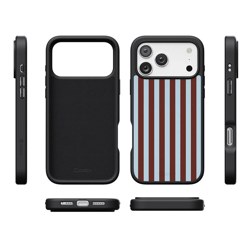 Sunday in Brooklyn | Blue Stripes Case