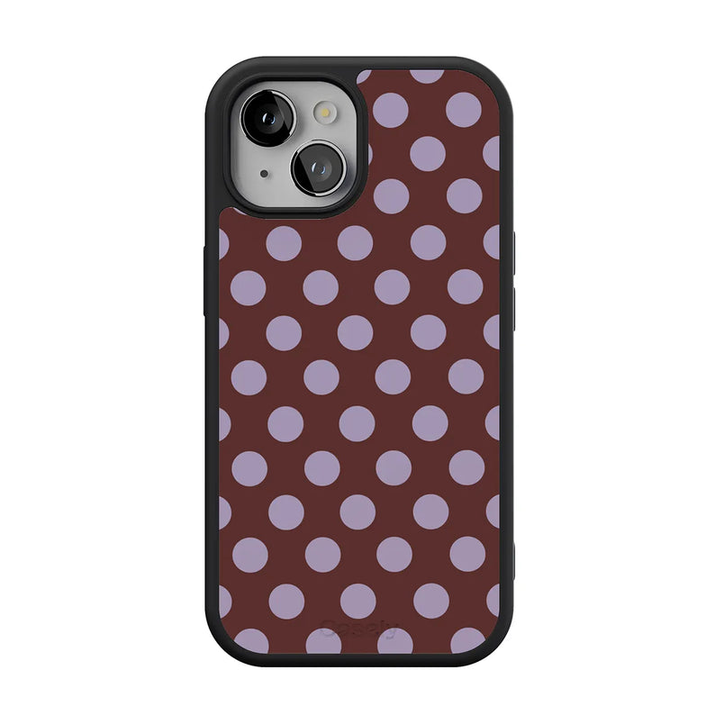 Spotted in SoHo | Burgundy Polka Dot Case