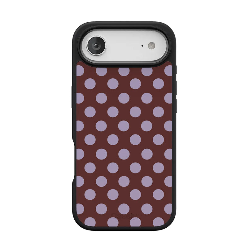 Spotted in SoHo | Burgundy Polka Dot Case