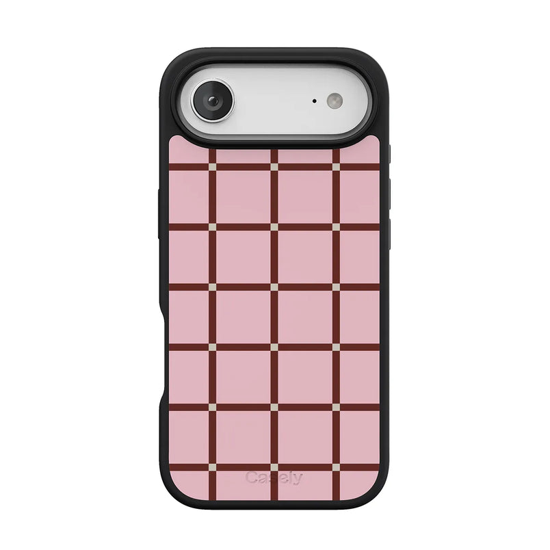 Uptown Gridlock | Pink Checkerboard Case