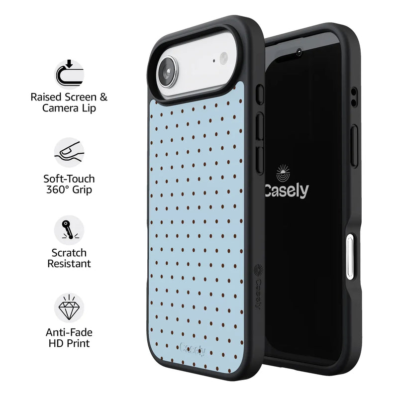 On the Dot | Blue Polka Dot Case