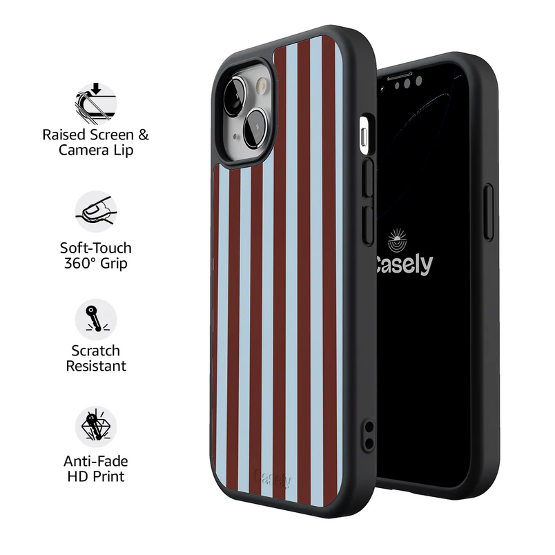 Sunday in Brooklyn | Blue Stripes Case