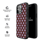 Spotted in SoHo | Burgundy Polka Dot Case