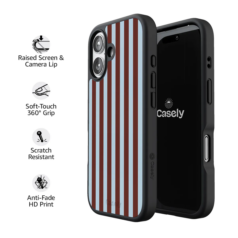 Sunday in Brooklyn | Blue Stripes Case