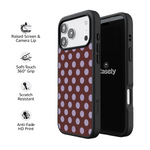 Spotted in SoHo | Burgundy Polka Dot Case