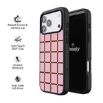 Uptown Gridlock | Pink Checkerboard Case