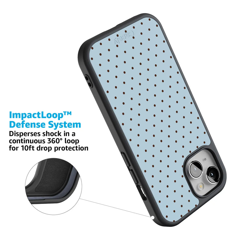 On the Dot | Blue Polka Dot Case
