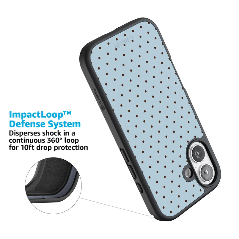 On the Dot | Blue Polka Dot Case