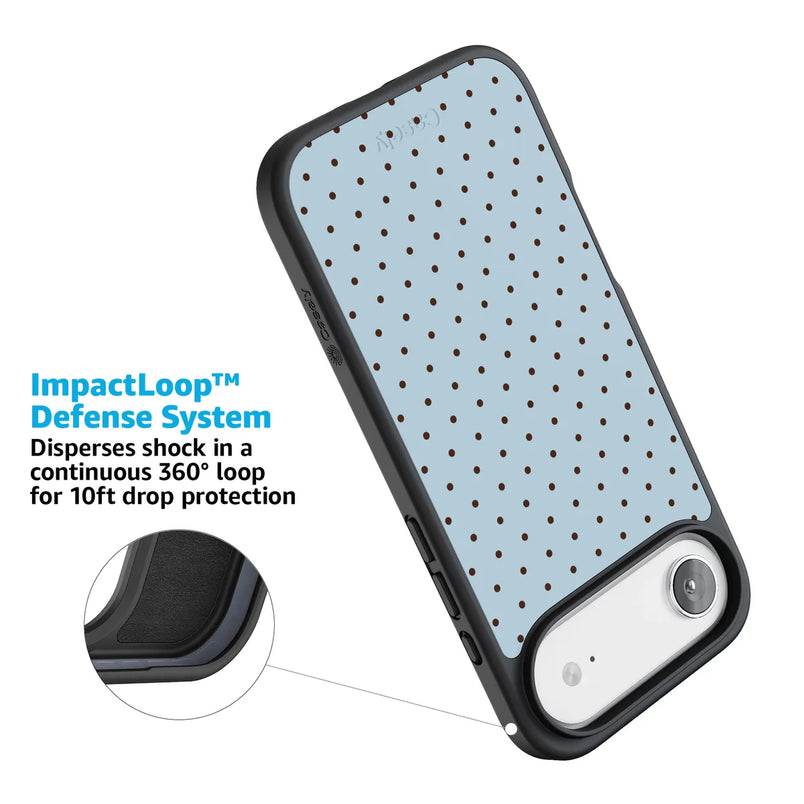 On the Dot | Blue Polka Dot Case