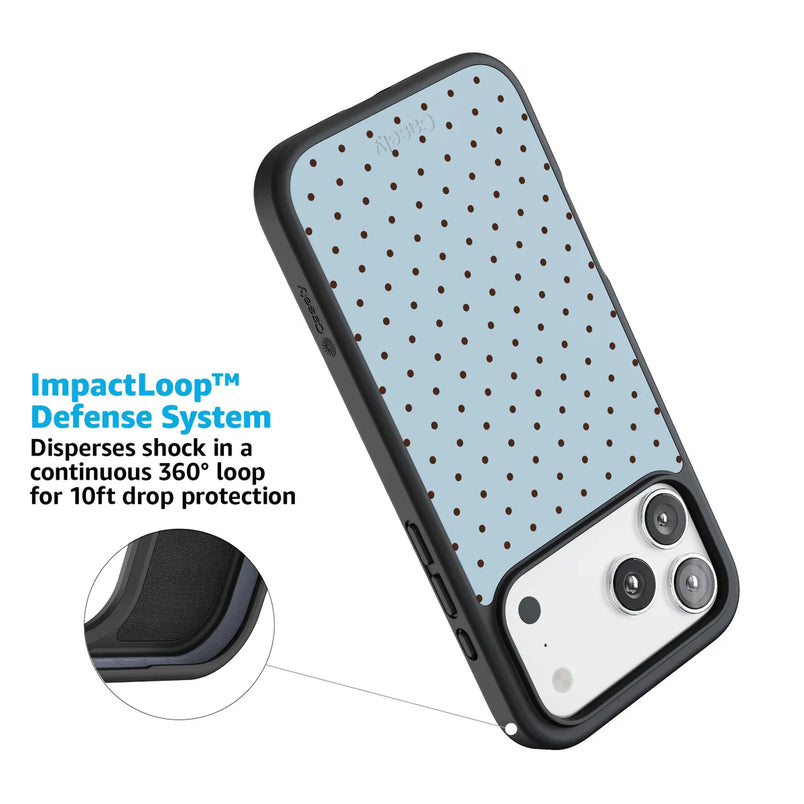 On the Dot | Blue Polka Dot Case