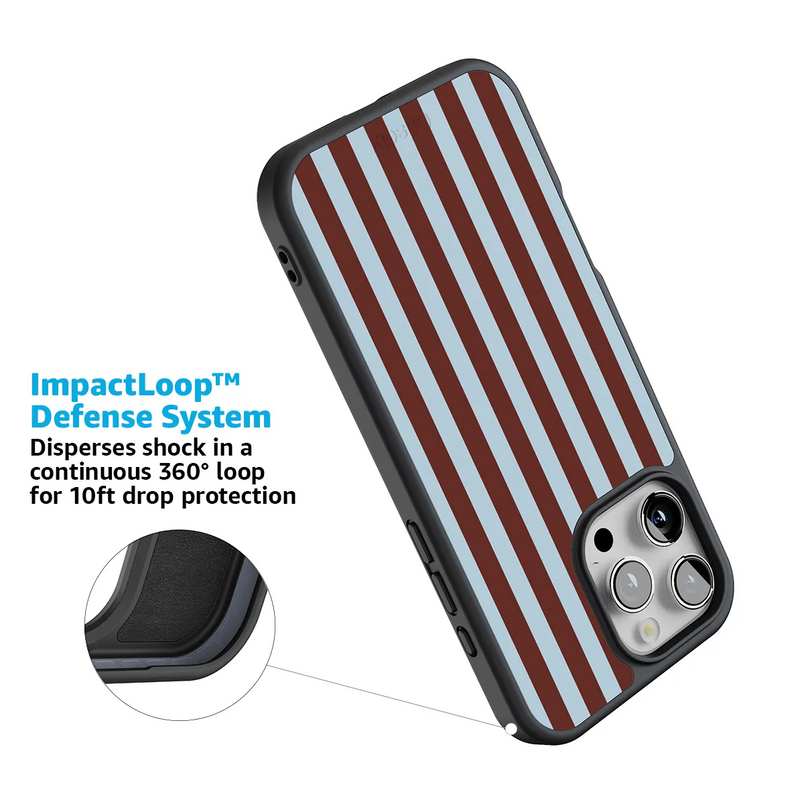 Sunday in Brooklyn | Blue Stripes Case