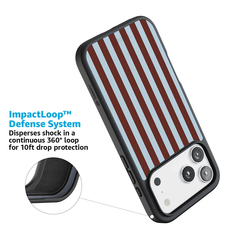 Sunday in Brooklyn | Blue Stripes Case