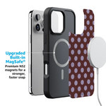 Spotted in SoHo | Burgundy Polka Dot Case