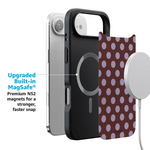 Spotted in SoHo | Burgundy Polka Dot Case