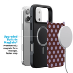 Spotted in SoHo | Burgundy Polka Dot Case