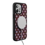 Spotted in SoHo | Burgundy Polka Dot Case