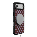 Spotted in SoHo | Burgundy Polka Dot Case