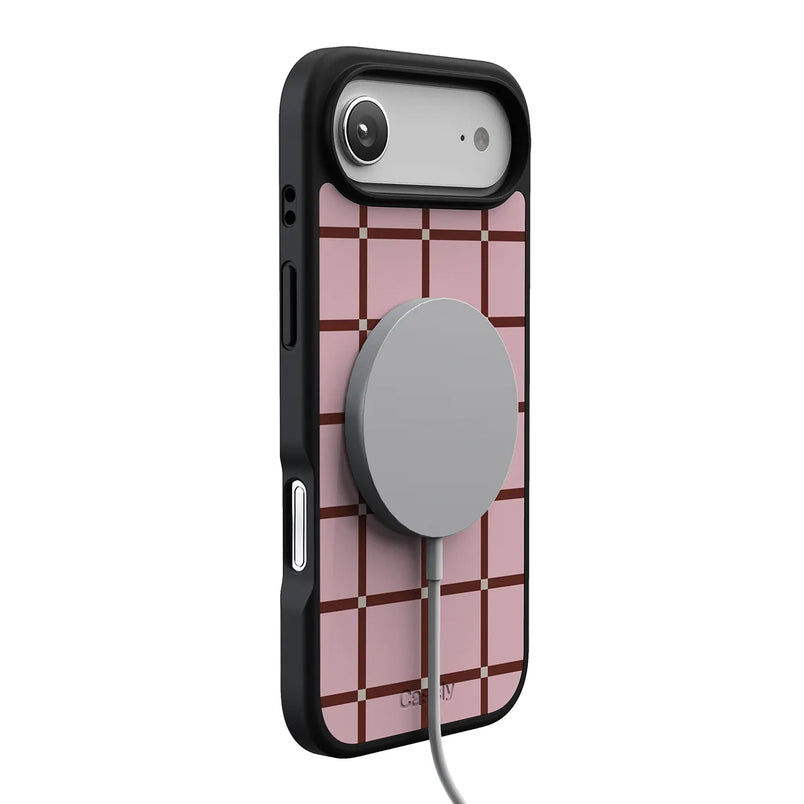 Uptown Gridlock | Pink Checkerboard Case
