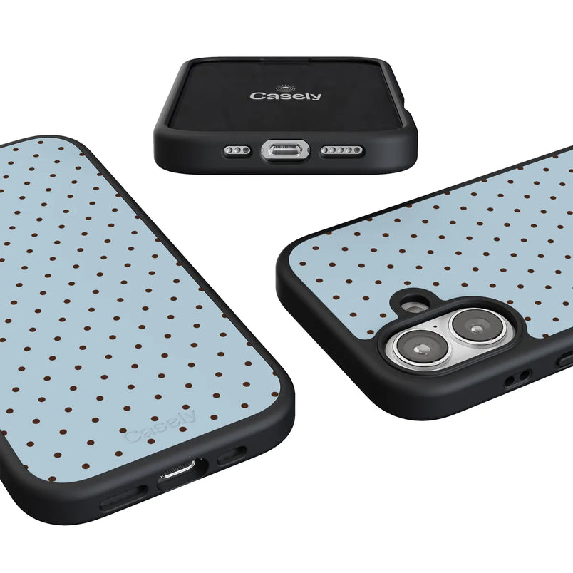 On the Dot | Blue Polka Dot Case