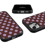 Spotted in SoHo | Burgundy Polka Dot Case