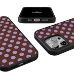 Spotted in SoHo | Burgundy Polka Dot Case