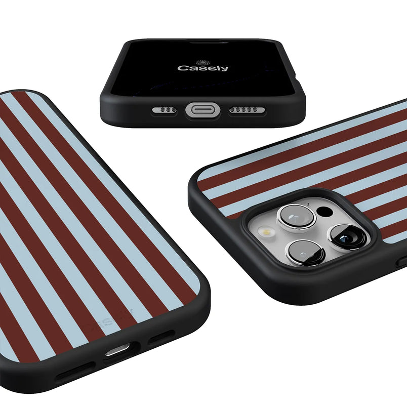 Sunday in Brooklyn | Blue Stripes Case