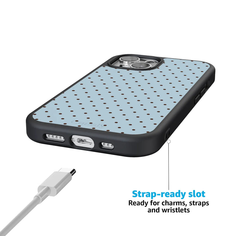 On the Dot | Blue Polka Dot Case