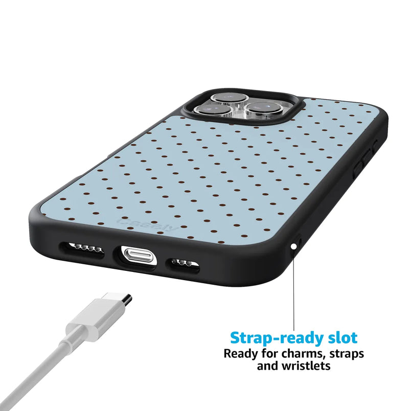 On the Dot | Blue Polka Dot Case