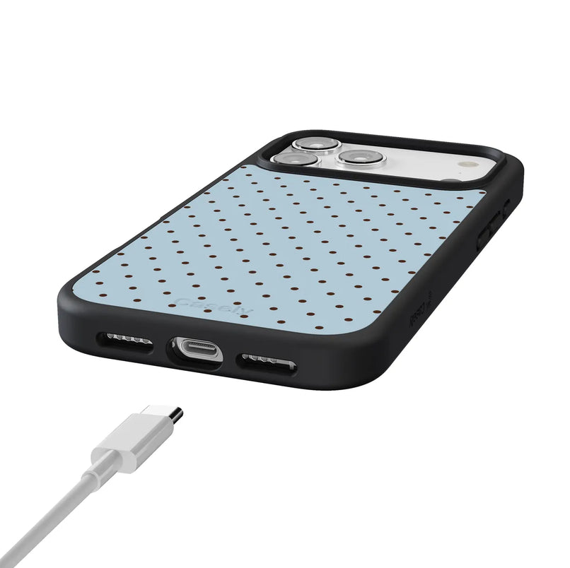 On the Dot | Blue Polka Dot Case