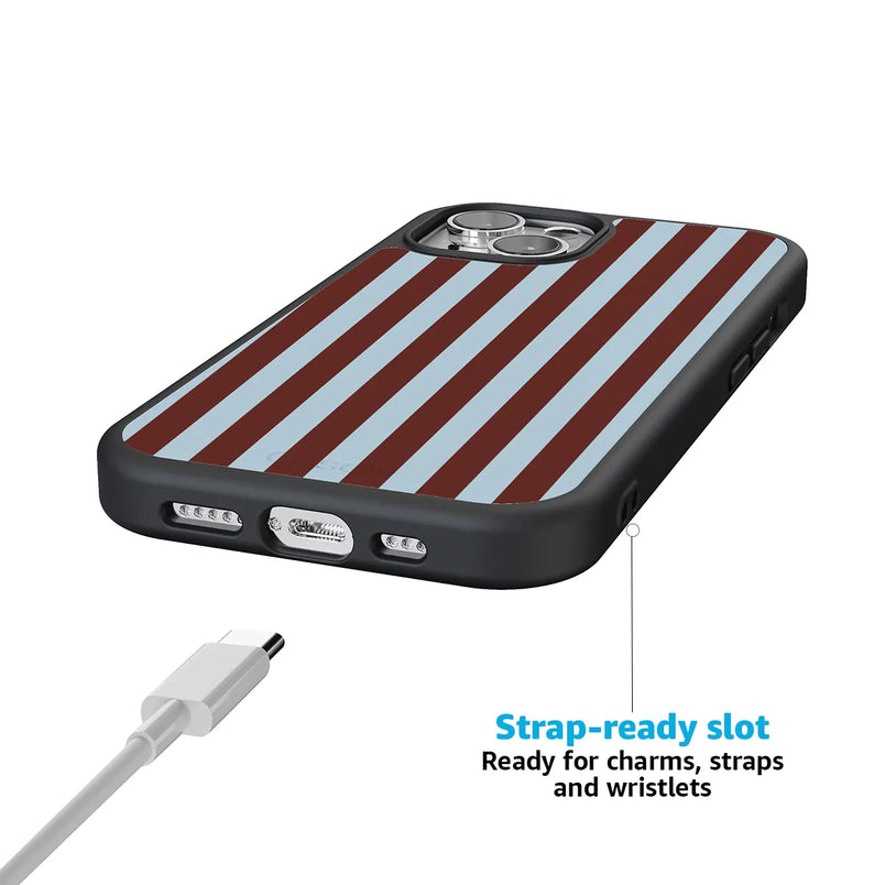 Sunday in Brooklyn | Blue Stripes Case