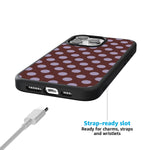 Spotted in SoHo | Burgundy Polka Dot Case