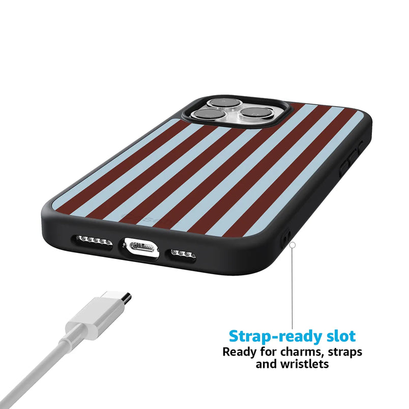 Sunday in Brooklyn | Blue Stripes Case