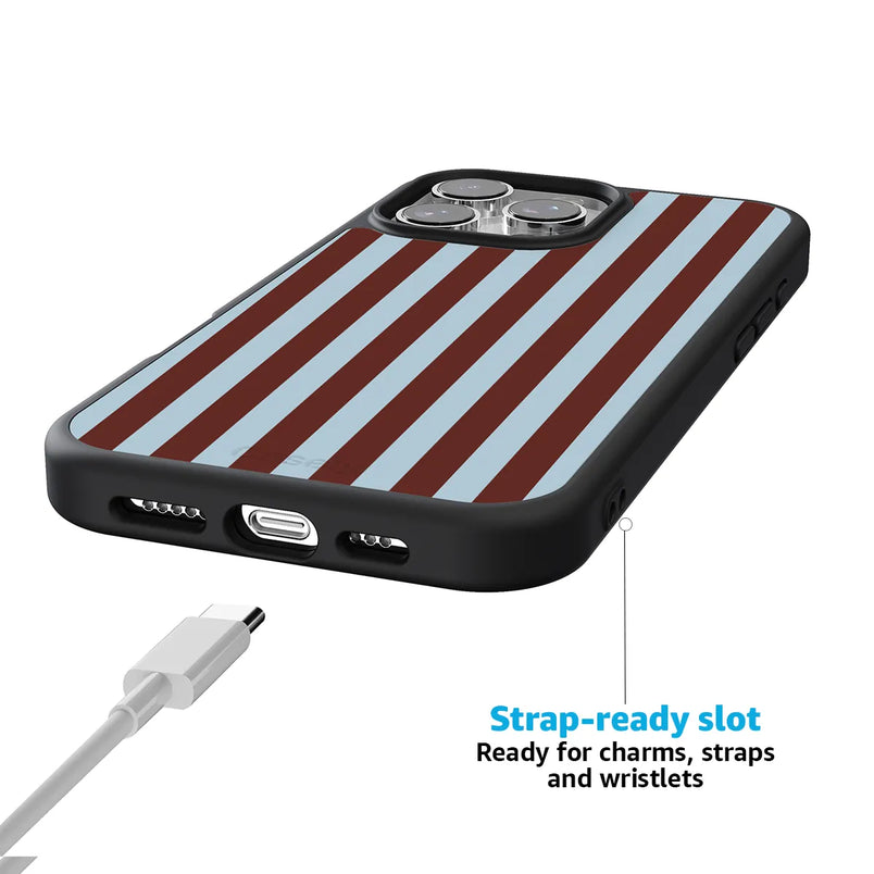 Sunday in Brooklyn | Blue Stripes Case
