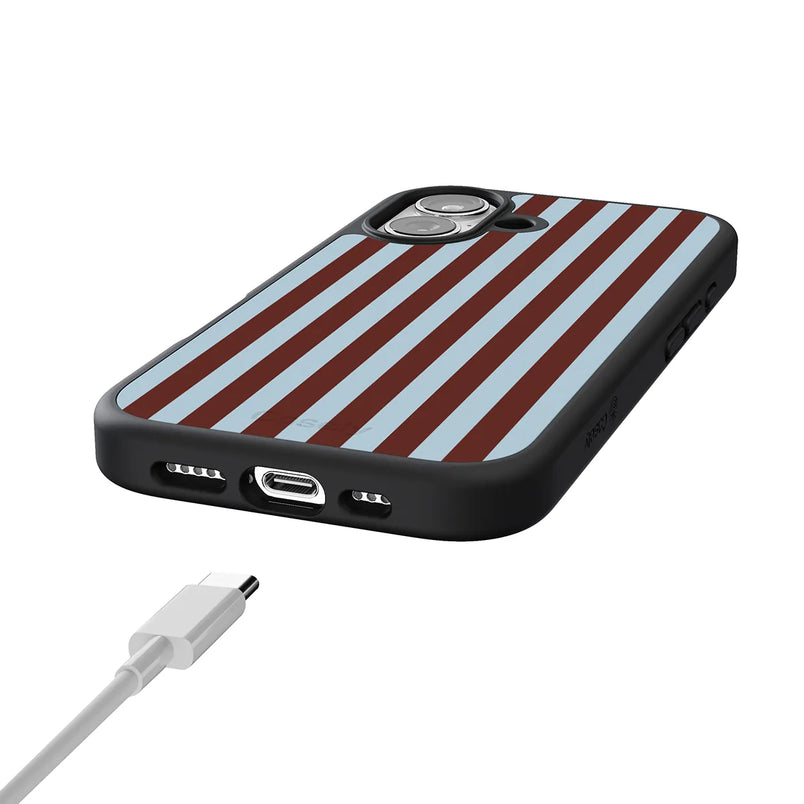 Sunday in Brooklyn | Blue Stripes Case