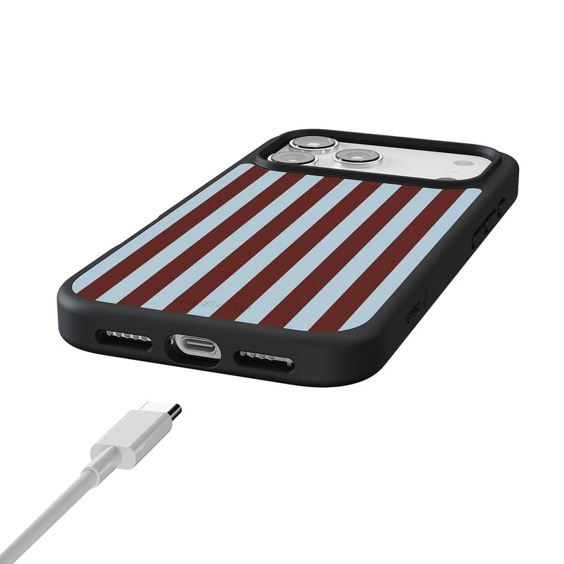 Sunday in Brooklyn | Blue Stripes Case