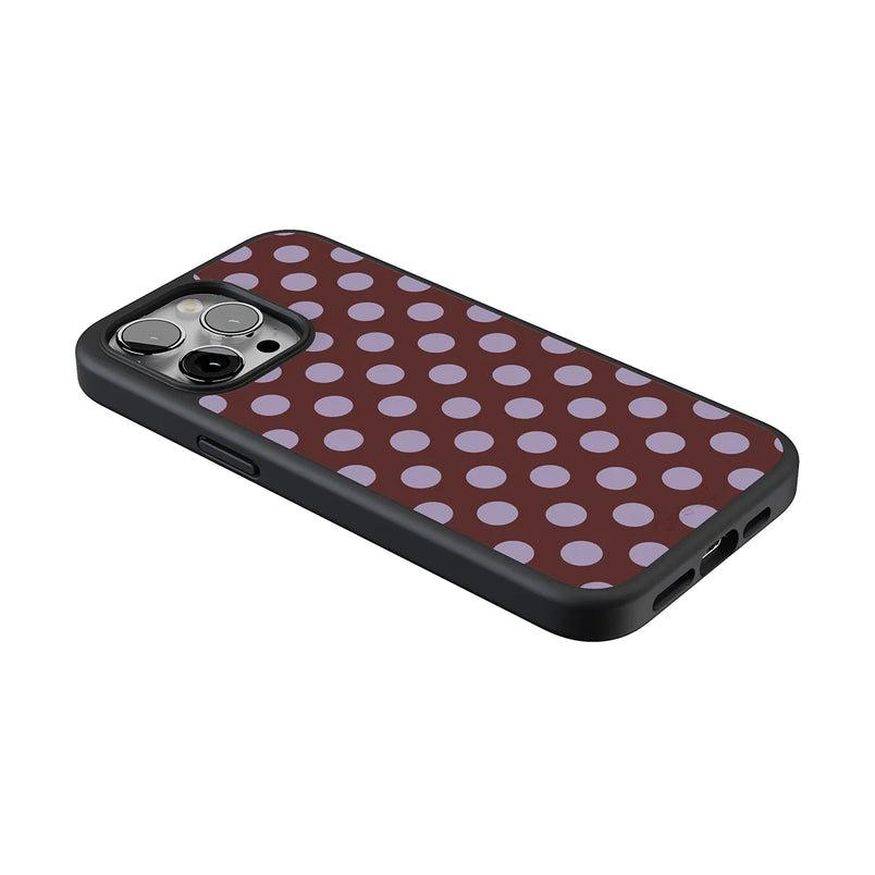 Spotted in SoHo | Burgundy Polka Dot Case
