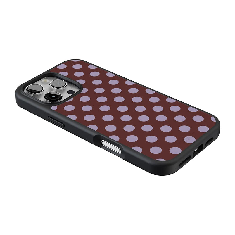 Spotted in SoHo | Burgundy Polka Dot Case