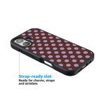 Spotted in SoHo | Burgundy Polka Dot Case