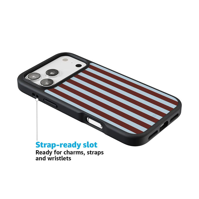 Sunday in Brooklyn | Blue Stripes Case