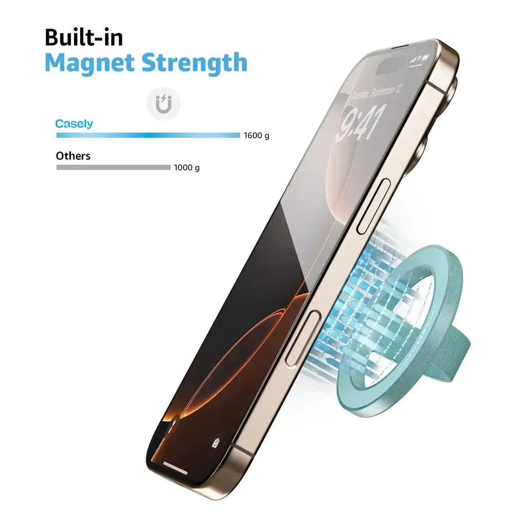 Aquamarine Ocean Blue Shimmer MagRing - Thumbnail 4