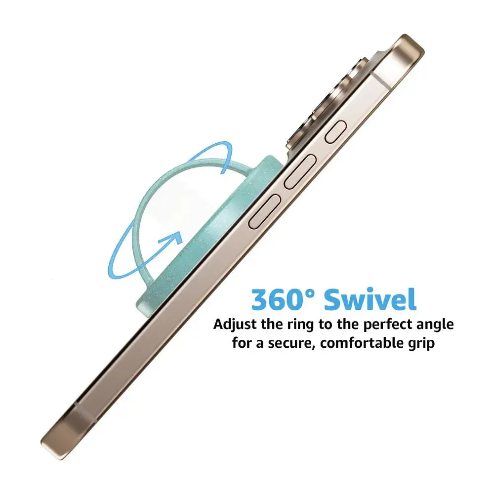 Aquamarine Ocean Blue Shimmer MagRing - Thumbnail 5