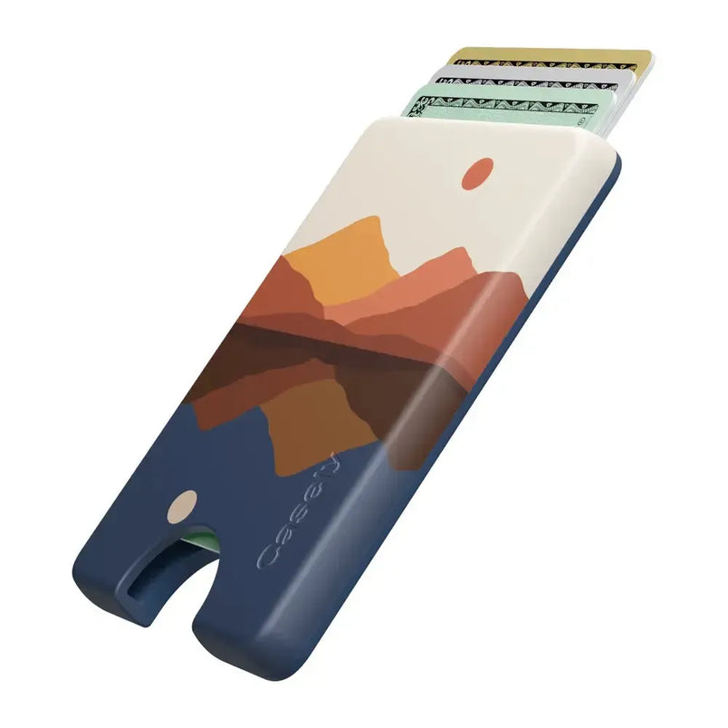 Opposites Attract | Day & Night Colorblock Mountains MagWallet