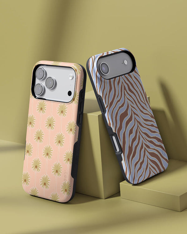 Untamed | Brown & Blue Zebra Case