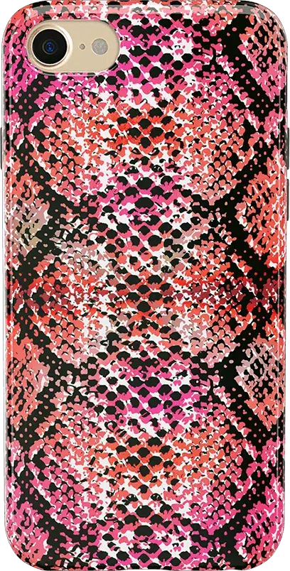 Snake Along | Red Snake Skin Case iPhone Case get.casely Bold iPhone 12 Pro 