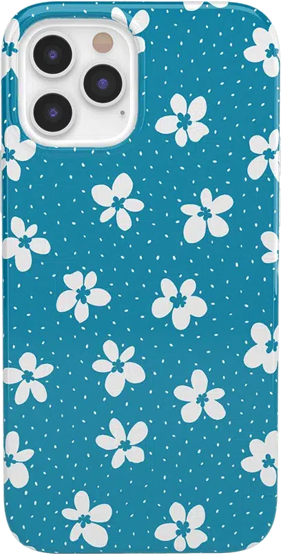 Flower My World | Ocean Blue Floral Case iPhone Case get.casely Classic iPhone 12 Pro Max 